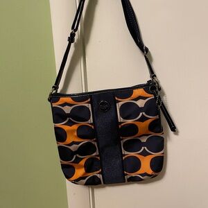 Nylon Coach adjustable cross body bag
